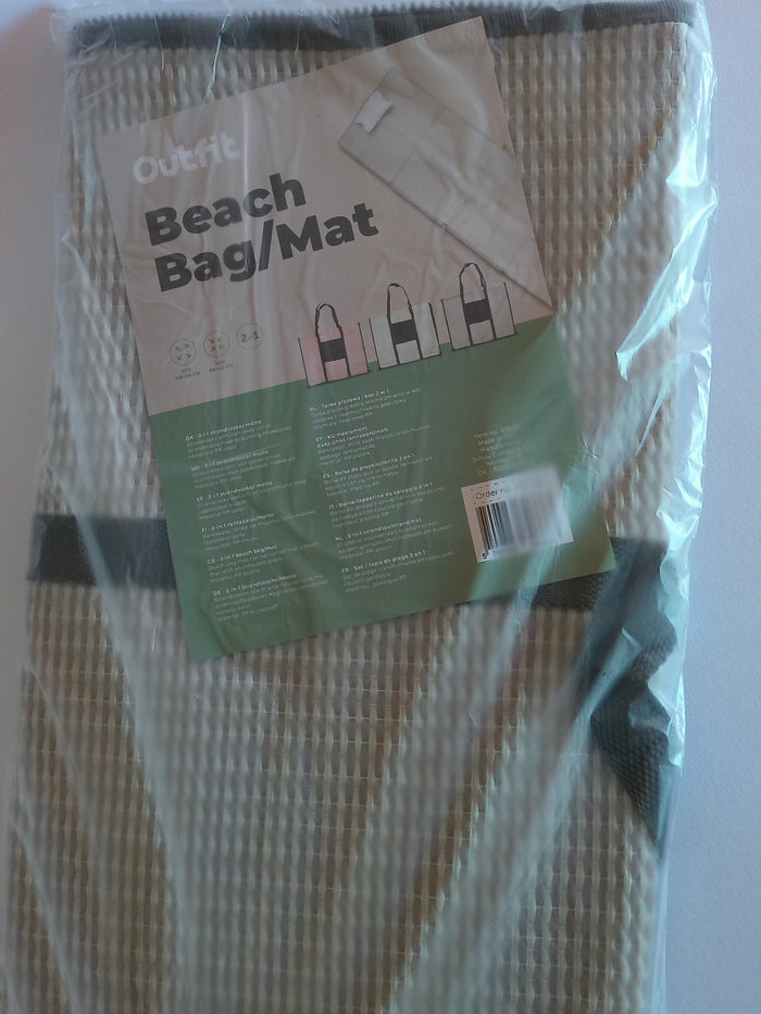 2-in-1 Strandtasche & Strandmatte – 180 x 60 cm, in 3 Farben
