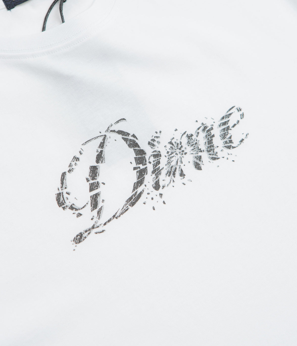 Dime Cursive Smashed T-Shirt - White