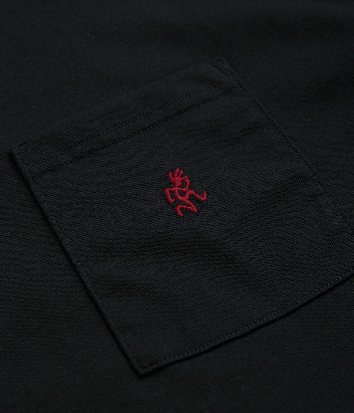Gramicci One Point T-Shirt - Vintage Black / Red