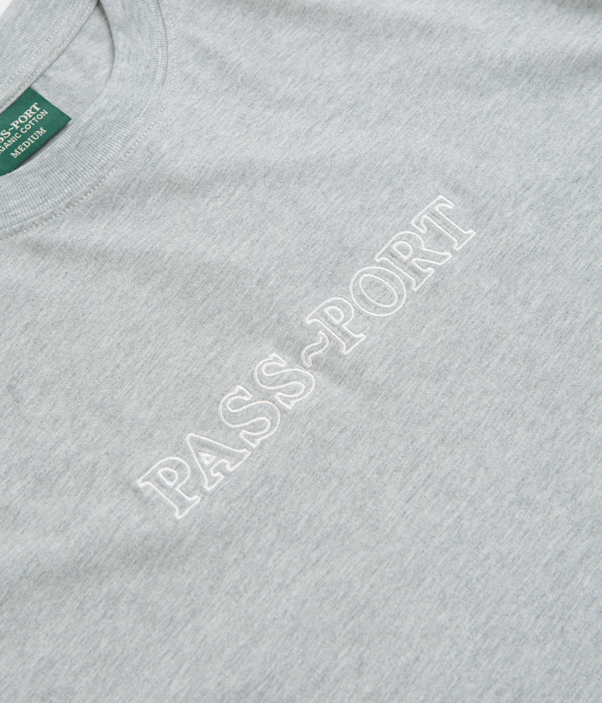 Pass Port Official Organic T-Shirt - Heather Grey
