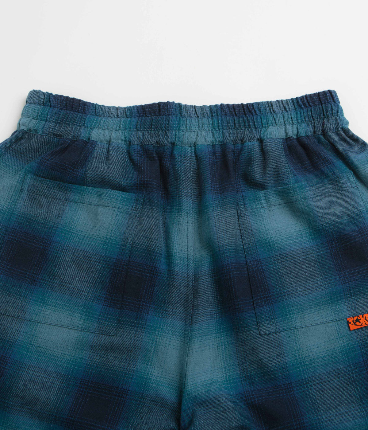 Token VHS Shorts - Teal Plaid