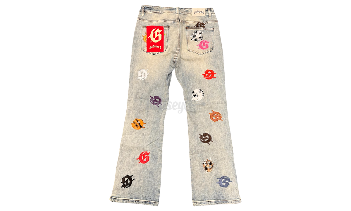 Godspeed Infinity Multi-Color Denim Blue Jeans