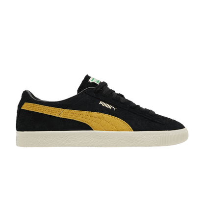 Puma Suede Vintage Black Mustard Seed Hairy Suede