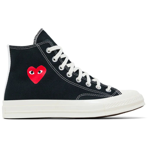 Converse Chuck Taylor All Star 70 Hi Comme des Garcons PLAY Single Heart Black