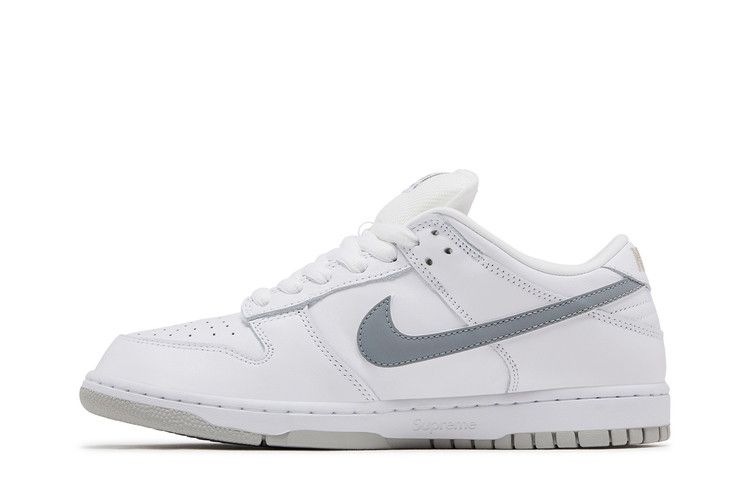 Nike SB Dunk Low Supreme 94 White Metallic Silver