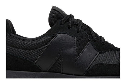 New Balance 327 Black White Tongue Logo