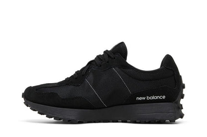 New Balance 327 Black White Tongue Logo