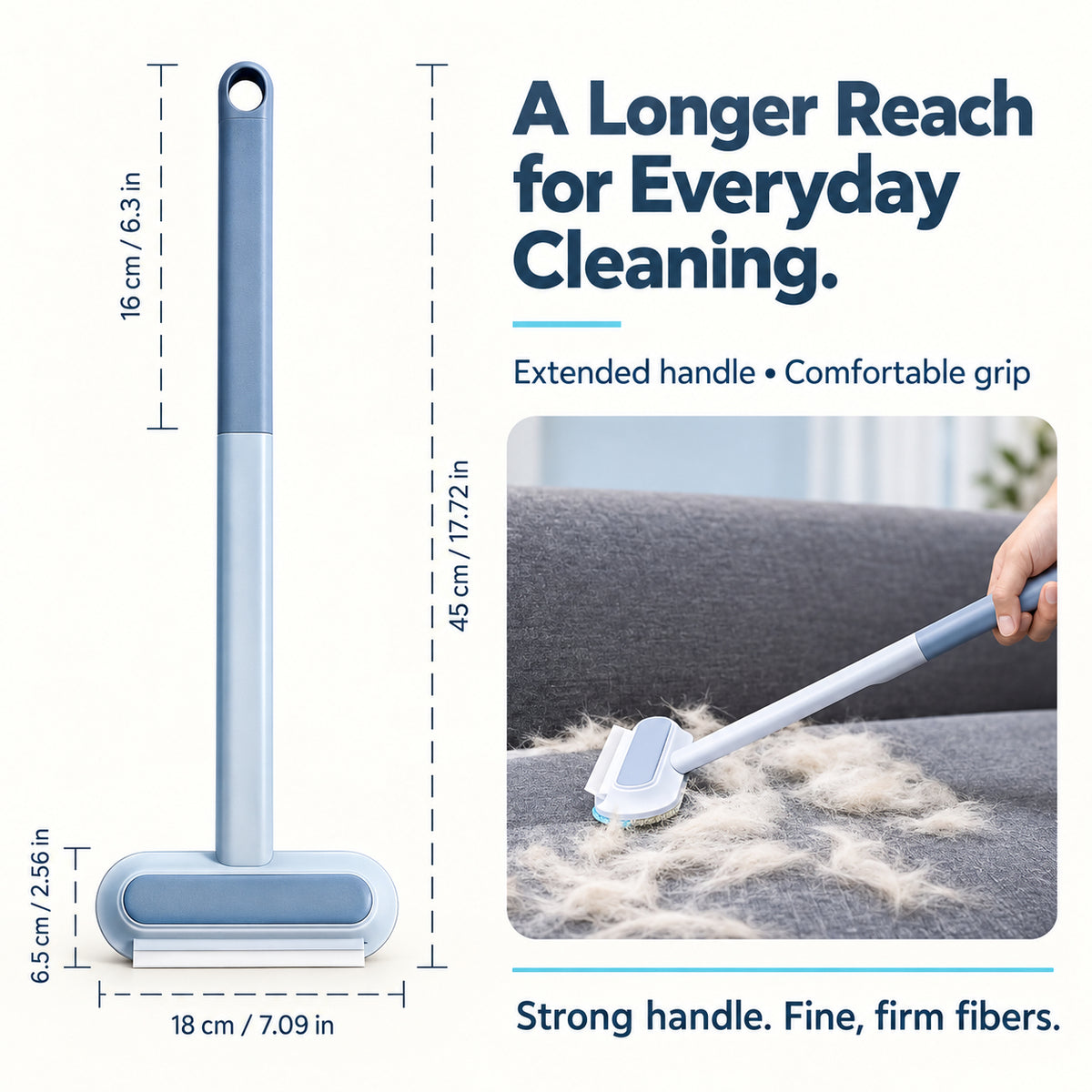 🔥 HOT SALE | 2-in-1 Multifunctional Cleaning Brush – Pet Hair Remover, Glass Cleaner & Reusable Dust Brush