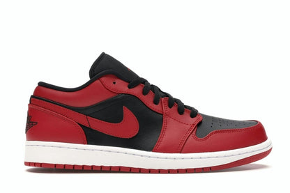 Jordan 1 Low Reverse Bred Sneakers – 553558-606 – Gym Red/Black/White
