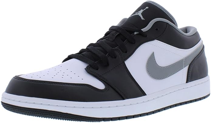 Men's Jordan 1 Low Black/Particle Grey-White (553558 040)