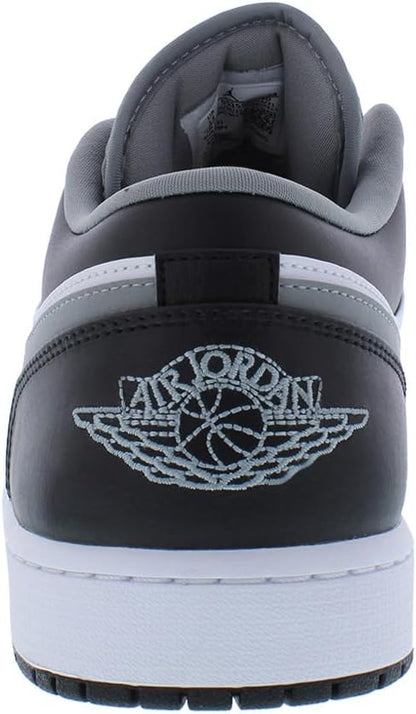 Men's Jordan 1 Low Black/Particle Grey-White (553558 040)