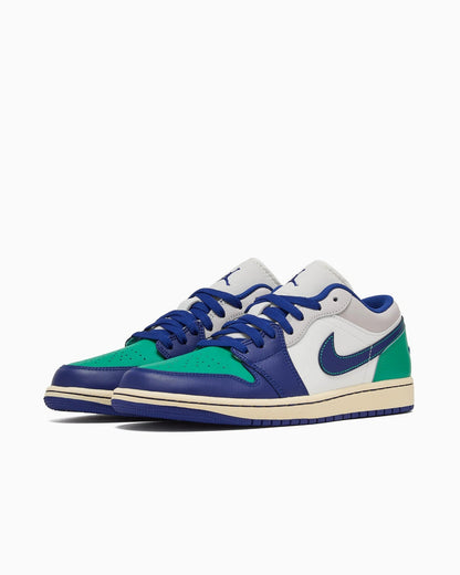 Men's Jordan 1 Low Sail/Deep Royal Blue (553558 147)