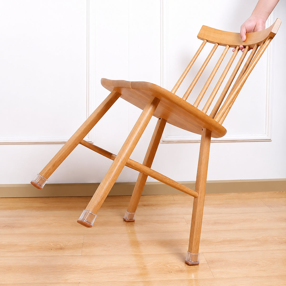 Clear Silicone Chair Leg Protectors with Felt Pads – Anti-Scratch, Noise-Reducing Furniture Floor Protectors