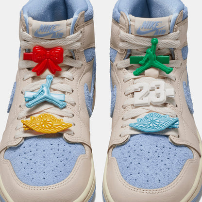 Women's Air Jordan 1 Retro High OG 'Clips' - Pale Ivory/Psychic Blue