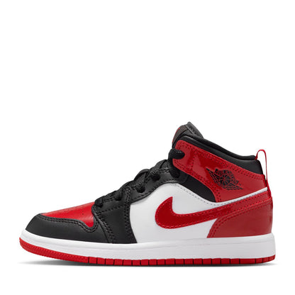 Jordan 1 Mid SE (PS) - Black/Varsity Red