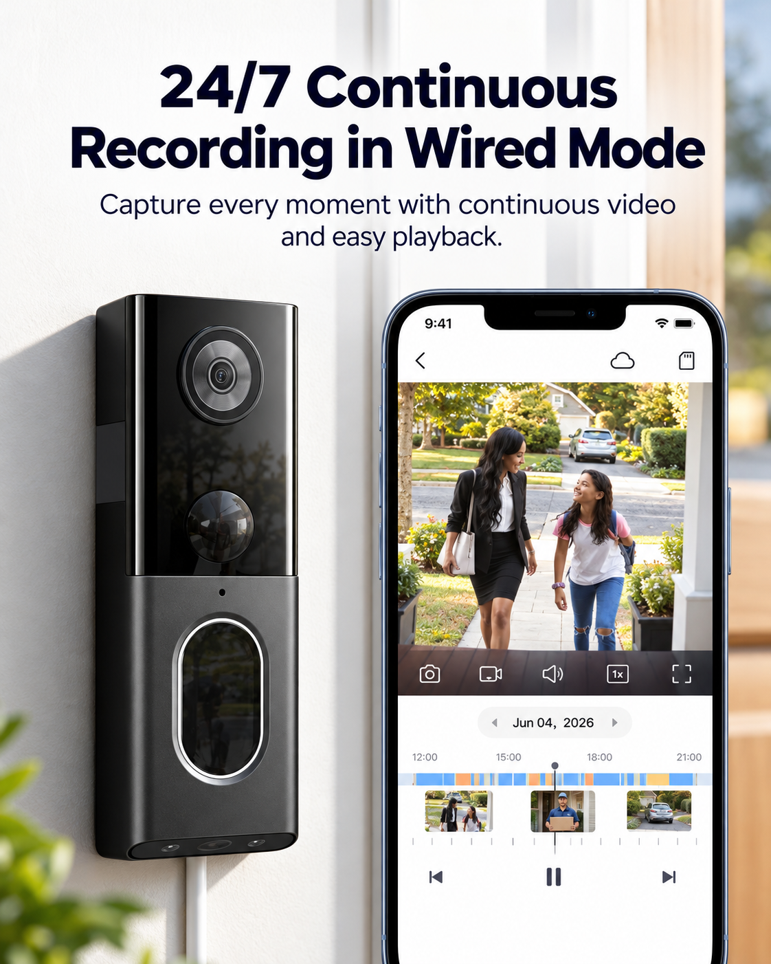 🔥 Limited Time Deal: 3K Ultra HD Smart Dual Camera Doorbell – Color Night Vision, AI Detection & Two-Way Audio