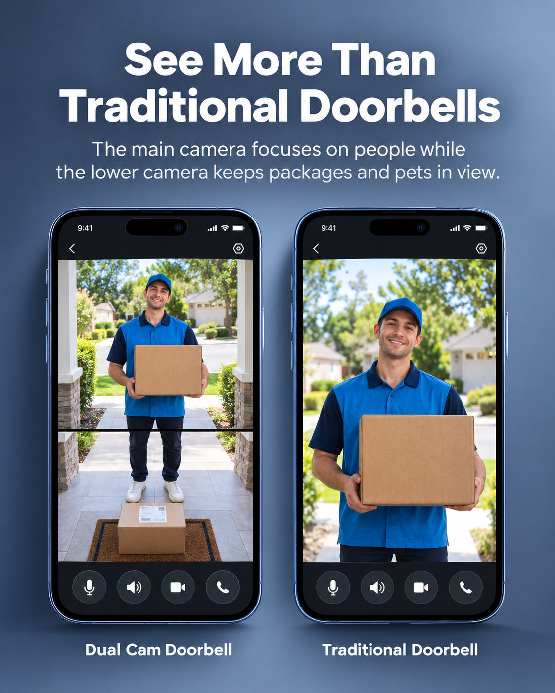 🔥 Limited Time Deal: 3K Ultra HD Smart Dual Camera Doorbell – Color Night Vision, AI Detection & Two-Way Audio