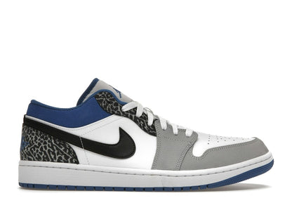 Air Jordan 1 Low SE True Blue DM1199-140 White Grey Blue Black Sneakers