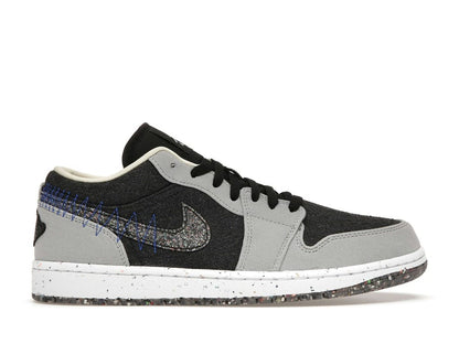Air Jordan 1 Low SE Crater Black Grey DM4657-001 Sneakers