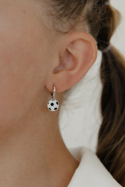 Goal Getter Enamel Hoop Charm