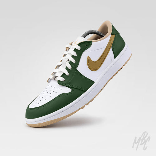 Fairway Gold - Jordan 1 Low Golf Custom