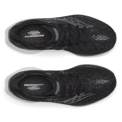 Saucony Men's Endorphin Speed 5 Running Shoes in Black/White (Wide)