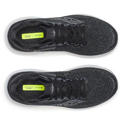 Saucony Women's Guide 19 Running Shoes in Black/Silver (Wide)