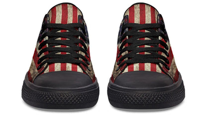 American Skull Black Lowtop Sneaker