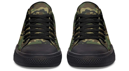 Military Camo Pattern Lowtop Sneaker