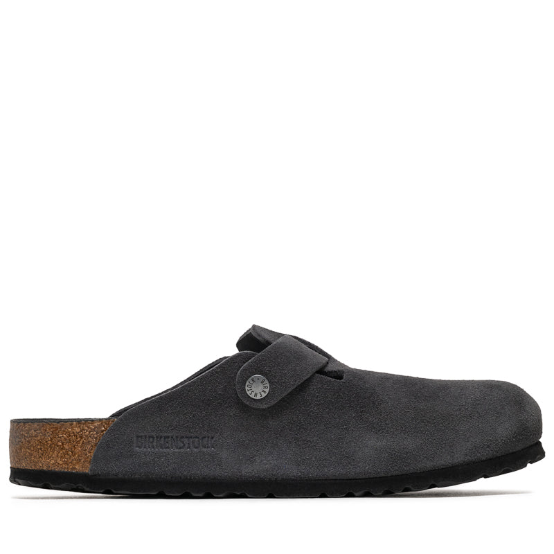 Birkenstock Boston Soft Footbed Suede - Charcoal