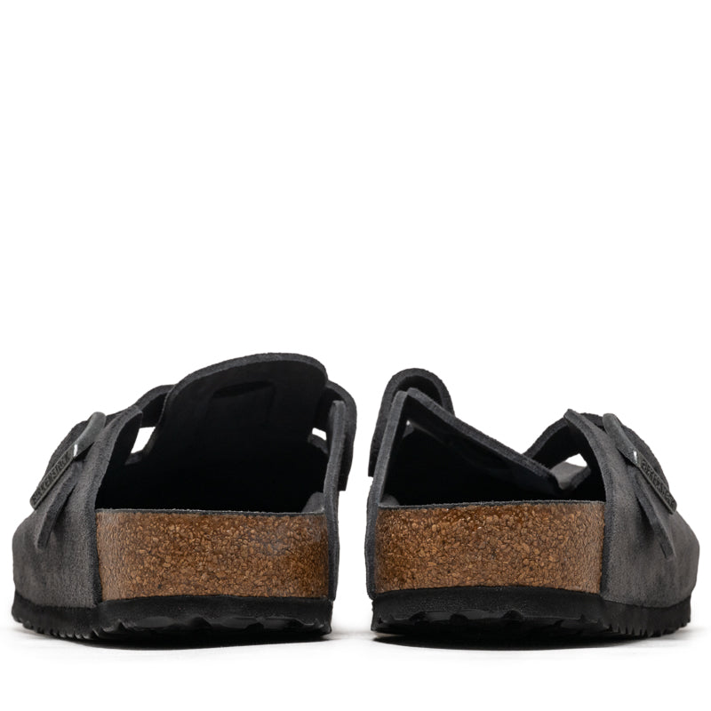 Birkenstock Boston Soft Footbed Suede - Charcoal