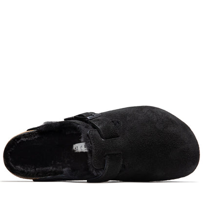 Birkenstock Boston Shearling Suede - Black