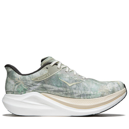 John Elliott x Hoka Rocket X 3 - Spray Green/Antique White