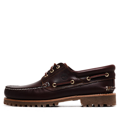 Timberland Authentic 3-Eye Lug Boat Shoe - Burgundy