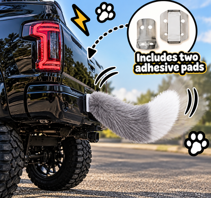 🐾 Remote-Controlled Wagging Car Tail 🚗 | Funny Fluffy Tail for Trucks & SUVs