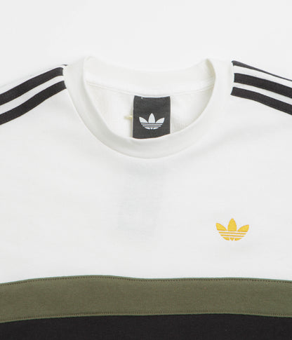 Adidas OG Crewneck Sweatshirt - Core White / Olive Strata / Black