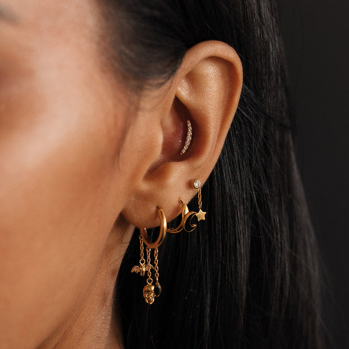 After Dark Charm Hoops
