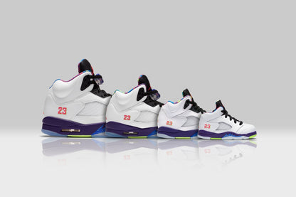 Air Jordan 5 Retro (GS) "Alternate Bel-Air" - White/Ghost Green