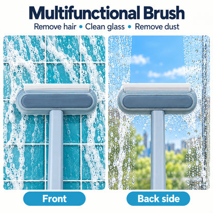 🔥 HOT SALE | 2-in-1 Multifunctional Cleaning Brush – Pet Hair Remover, Glass Cleaner & Reusable Dust Brush