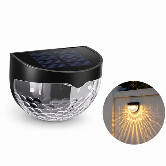 🔥 Limited-Time Sale – Solar Powered LED Fence Lights | IP65 Waterproof Outdoor Wall Lights, Auto On/Off, Warm & Cool White