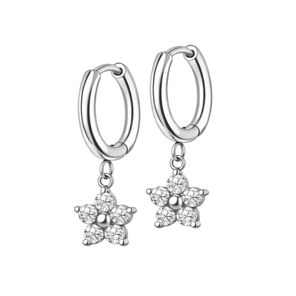 Blossom Charm Hoops