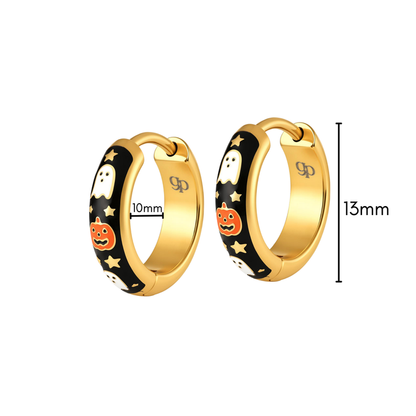 Boo Crew Enamel Hoops