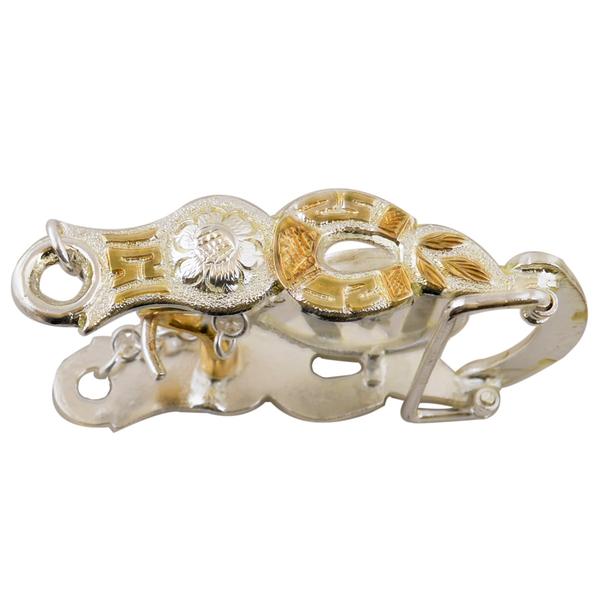 BRAKE BUCKLE WITH GOLD PLATE WD013 - RR Western Wear, BRAKE BUCKLE WITH GOLD PLATE WD013