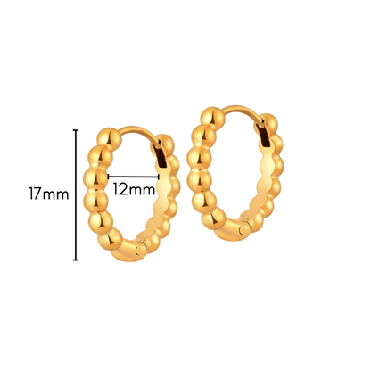 Bubble Bead Hoops