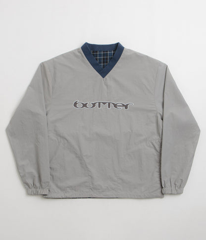 Butter Goods Reversible Dugout Pullover Jacket - Grey / Navy