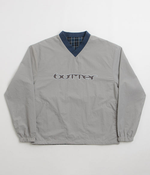 Butter Goods Reversible Dugout Pullover Jacket - Grey / Navy