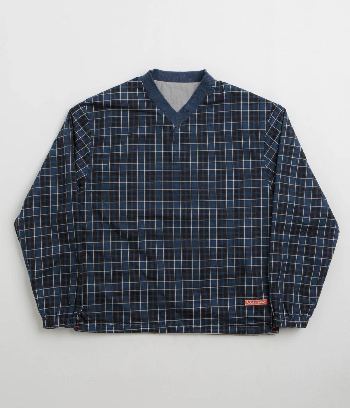 Butter Goods Reversible Dugout Pullover Jacket - Grey / Navy