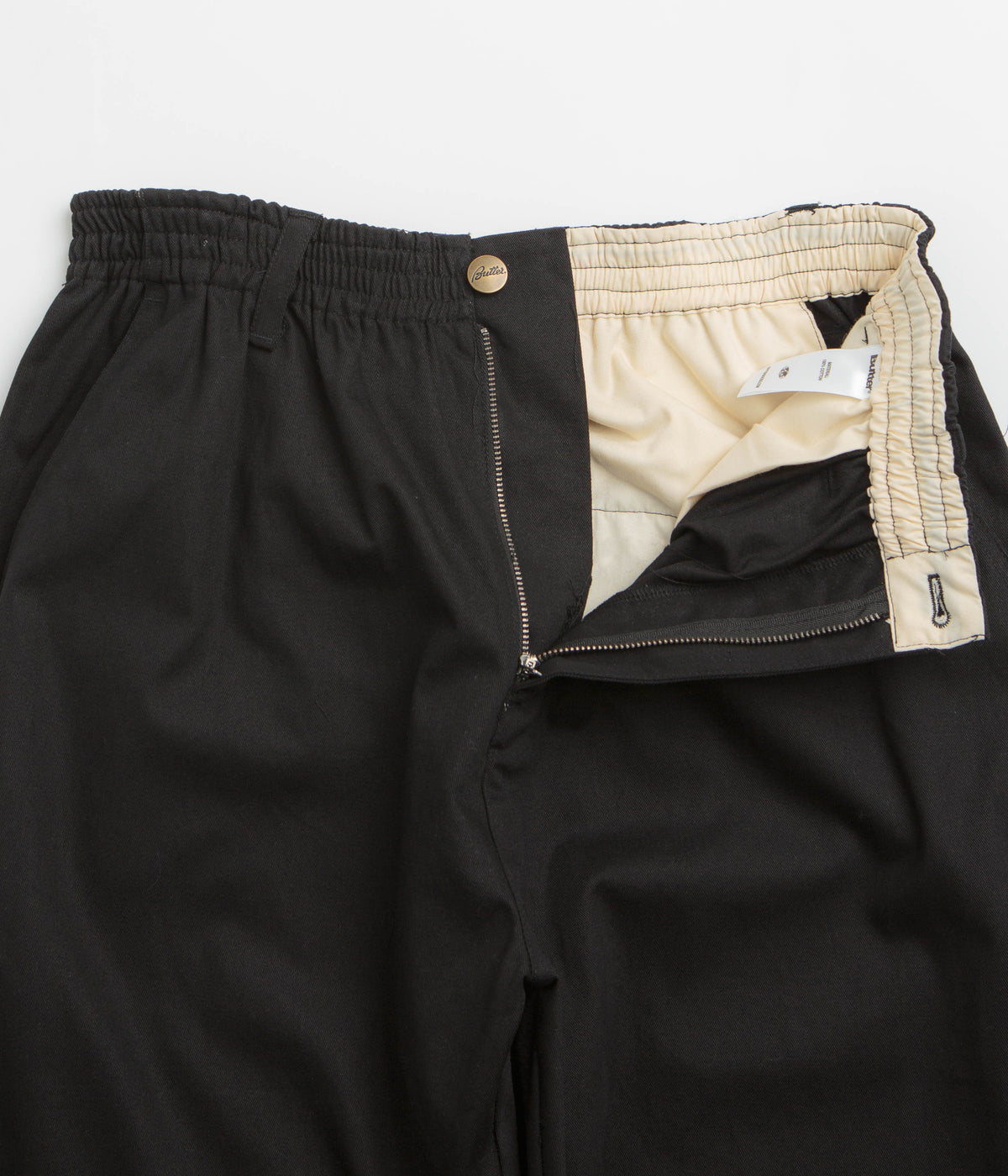 Butter Goods Wide Leg Pants - Black / Black