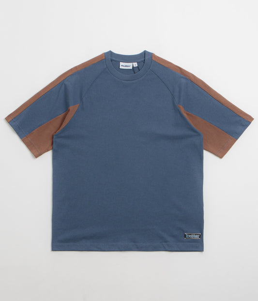 Butter Goods Worldwide Panelled T-Shirt - Denim