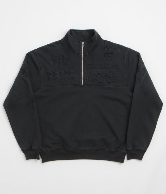 by Parra Media Training Quarter Zip Sweatshirt - Black